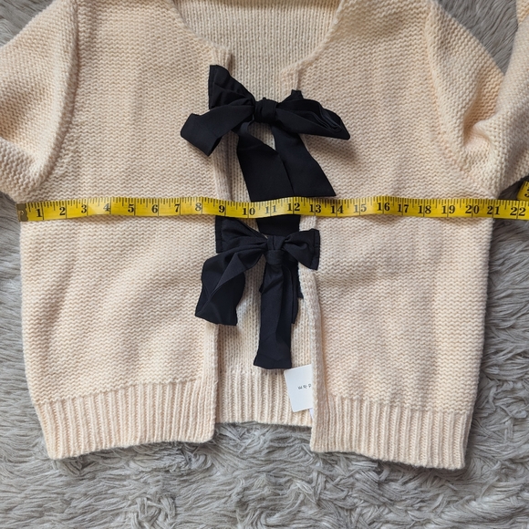 NWT Commense Crew Neck Bow Knit Top - Picture 7 of 12